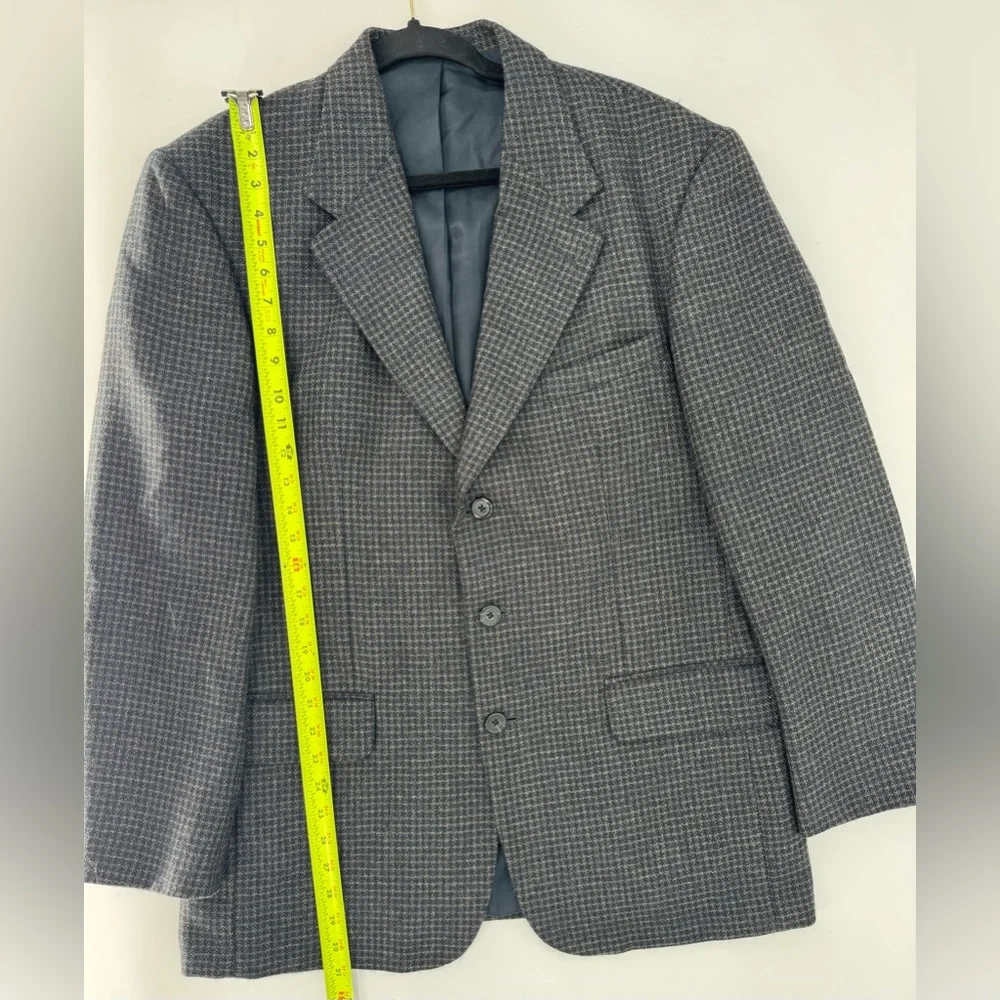 Oscar de la Renta Vintage 100% Wool Tweed Blazer Suit Jacket